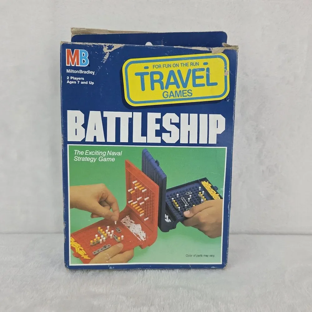 Vintage 1989 MB Travel Battleship Game Complete Milton Bradley Pocket Edition